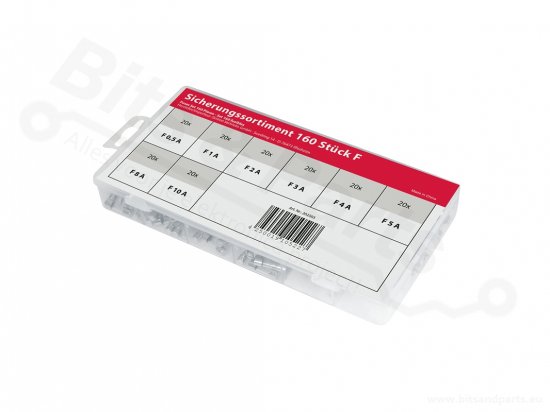 Glass fuses assortment of 160 pieces - 5x20mm fast-blow F
